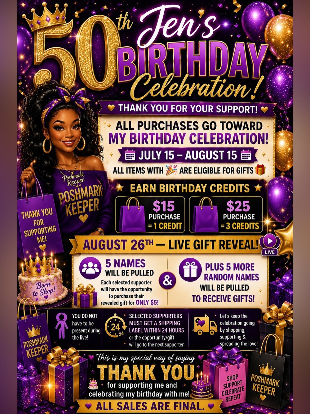 Birthday Celebration look π for items with π to receive credit details in flyer - Picture 2 of 4